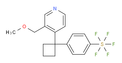 4-(1-(3-(methoxymethyl)pyridin-4-yl)cyclobutyl)(pentafluoromercapto)benzene