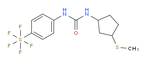[4-[[[[3-(methylthio)cyclopentyl]amino]carbonyl]amino]phenyl]sulfur pentafluoride