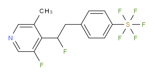 4-(2-fluoro-2-(3-fluoro-5-methylpyridin-4-yl)ethyl)(pentafluoromercapto)benzene