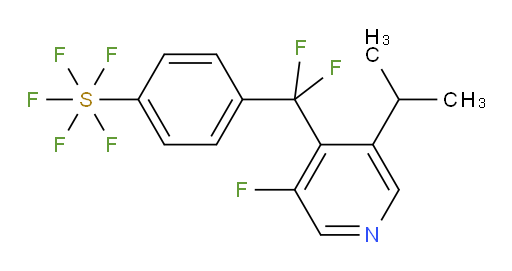 4-(difluoro(3-fluoro-5-isopropylpyridin-4-yl)methyl)(pentafluoromercapto)benzene