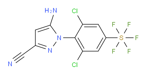 [4-(5-Amino-3-cyano-1H-pyrazol-1-yl)-3,5-dichlorophenyl]sulfur pentafluoride