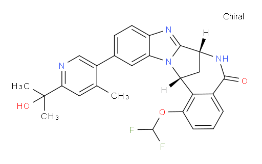 (7R,14R)-1-(difluoromethoxy)-6,7-dihydro-11-[6-(1-hydroxy-1-methylethyl)-4-methylpyridin-3-yl]-7,14-Methanobenzimidazo[1,2-b][2,5]benzodiazocin-5(14H)--one