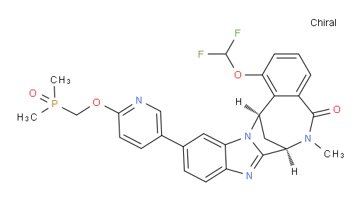 (7R,14R)-1-(difluoromethoxy)-11-[6-[(dimethylphosphinyl)methoxy]pyridin-3-yl]-6,7-dihydro-6-methyl-7,14-Methanobenzimidazo[1,2-b][2,5]benzodiazocin-5(14H)--one