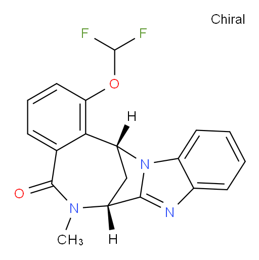 (7R,14R)-1-(difluoromethoxy)-6-methyl-6,7-dihydro-7,14-methanobenzo[f]benzo[4,5]imidazo[1,2-a][1,4]diazocin-5(14H)-one