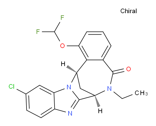 (7R,14R)-11-chloro-1-(difluoromethoxy)-6-ethyl-6,7-dihydro-7,14-Methanobenzimidazo[1,2-b][2,5]benzodiazocin-5(14H)--one