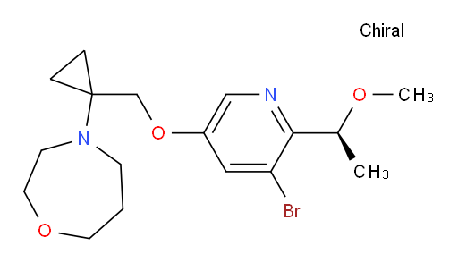 (S)-4-(1-(((5-bromo-6-(1-methoxyethyl)pyridin-3-yl)oxy)methyl)cyclopropyl)-1,4-oxazepane