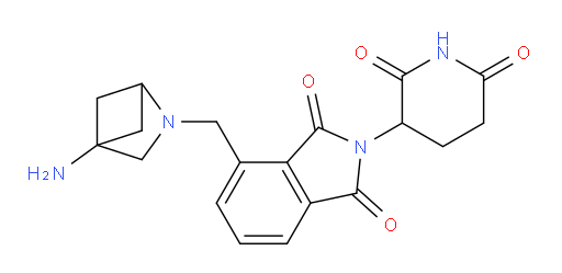 4-((4-amino-2-azabicyclo[2.1.1]hexan-2-yl)methyl)-2-(2,6-dioxopiperidin-3-yl)isoindoline-1,3-dione