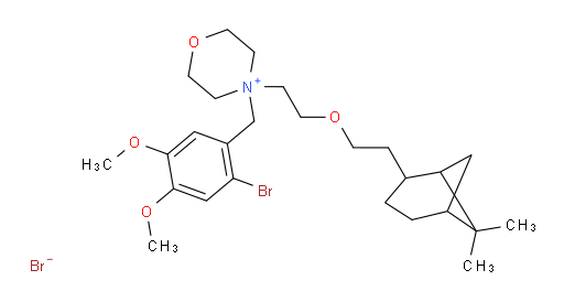 4-(2-bromo-4,5-dimethoxybenzyl)-4-(2-(2-(6,6-dimethylbicyclo[3.1.1]heptan-2-yl)ethoxy)ethyl)morpholin-4-ium bromide