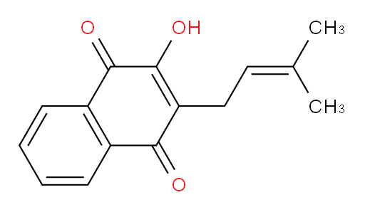 2-hydroxy-3-(3-methylbut-2-en-1-yl)naphthalene-1,4-dione