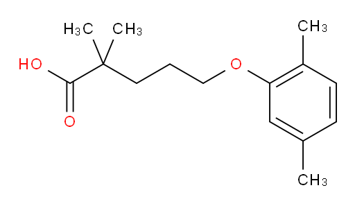 5-(2,5-dimethylphenoxy)-2,2-dimethylpentanoic acid