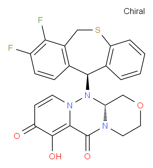 (R)-12-((S)-7,8-difluoro-6,11-dihydrodibenzo[b,e]thiepin-11-yl)-7-hydroxy-3,4,12,12a-tetrahydro-1H-[1,4]oxazino[3,4-c]pyrido[2,1-f][1,2,4]triazine-6,8-dione