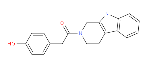 1-(3,4-dihydro-1H-pyrido[3,4-b]indol-2(9H)-yl)-2-(4-hydroxyphenyl)ethanone
