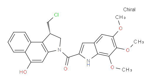 (1S)-1-(Chloromethyl)-2,3-dihydro-3-[(5,6,7-trimethoxy-1H-indol-2-yl)carbonyl]-1H-benz[e]indol-5-ol