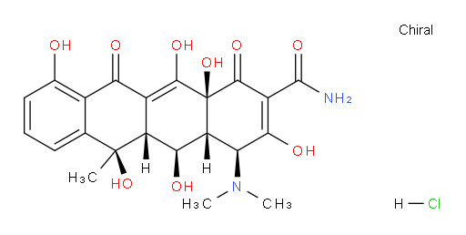 (4S,4aR,5S,5aR,6S,12aS)-4-(dimethylamino)-3,5,6,10,12,12a-hexahydroxy-6-methyl-1,11-dioxo-1,4,4a,5,5a,6,11,12a-octahydrotetracene-2-carboxamide hydrochloride