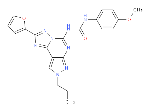 N-[2-(2-Furanyl)-8-propyl-8H-pyrazolo[4,3-e][1,2,4]triazolo[1,5-c]pyrimidin-5-yl]-N′-(4-methoxyphenyl)urea