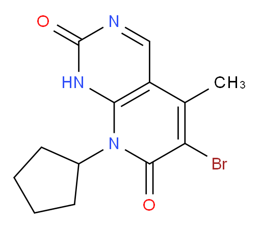 6-Bromo-8-cyclopentyl-5-methylpyrido[2,3-d]pyrimidine-2,7(1H,8H)-dione