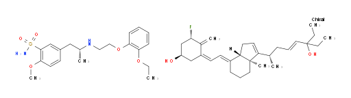 (R)-5-(2-((2-(2-ethoxyphenoxy)ethyl)amino)propyl)-2-methoxybenzenesulfonamide compound with (1R,5S,Z)-3-((E)-2-((3aS,7aS)-3-((S,E)-6-ethyl-6-hydroxyoct-4-en-2-yl)-3a-methyl-3a,4,5,6-tetrahydro-1H-inden-7(7aH)-ylidene)ethylidene)-5-fluoro-4-methylenecyclohexanol (1:1)