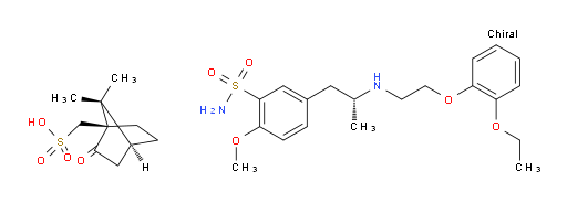 (R)-5-(2-((2-(2-ethoxyphenoxy)ethyl)amino)propyl)-2-methoxybenzenesulfonamide ((1R,4S)-7,7-dimethyl-2-oxobicyclo[2.2.1]heptan-1-yl)methanesulfonate
