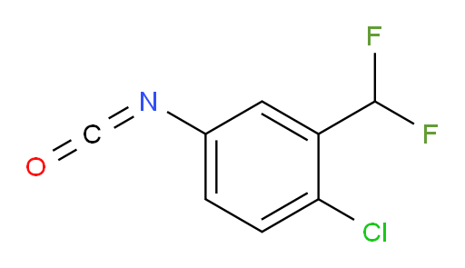 1-chloro-2-(difluoromethyl)-4-isocyanatobenzene