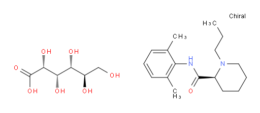(S)-N-(2,6-dimethylphenyl)-1-propylpiperidine-2-carboxamide (2R,3S,4R,5R)-2,3,4,5,6-pentahydroxyhexanoate