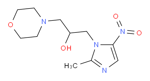 1-(2-methyl-5-nitro-1H-imidazol-1-yl)-3-morpholinopropan-2-ol
