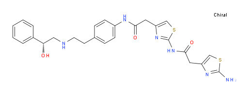 (R)-2-(2-aminothiazol-4-yl)-N-(4-(2-((4-(2-((2-hydroxy-2-phenylethyl)amino)ethyl)phenyl)amino)-2-oxoethyl)thiazol-2-yl)acetamide