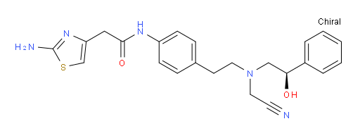 (R)-2-(2-aminothiazol-4-yl)-N-(4-(2-((cyanomethyl)(2-hydroxy-2-phenylethyl)amino)ethyl)phenyl)acetamide