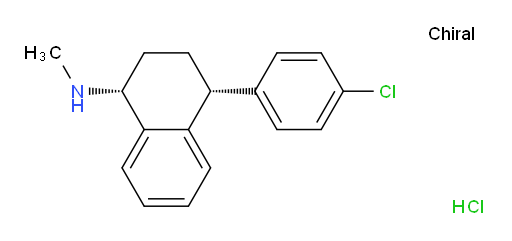 (1R,4R)-4-(4-chlorophenyl)-N-methyl-1,2,3,4-tetrahydronaphthalen-1-amine hydrochloride