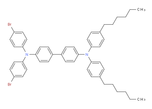 N4,N4-bis(4-bromophenyl)-N4',N4'-bis(4-hexylphenyl)-[1,1'-biphenyl]-4,4'-diamine