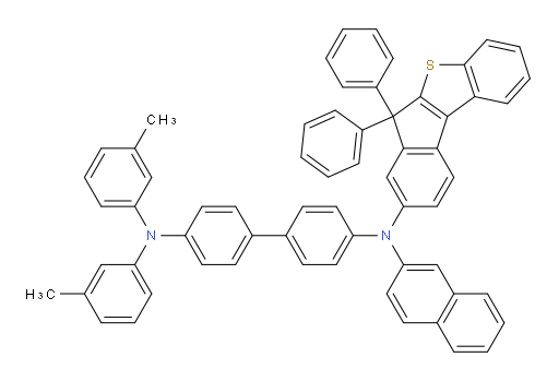 N4-(6,6-diphenyl-6H-benzo[b]indeno[1,2-d]thiophen-8-yl)-N4-(naphthalen-2-yl)-N4',N4'-di-m-tolyl-[1,1'-biphenyl]-4,4'-diamine