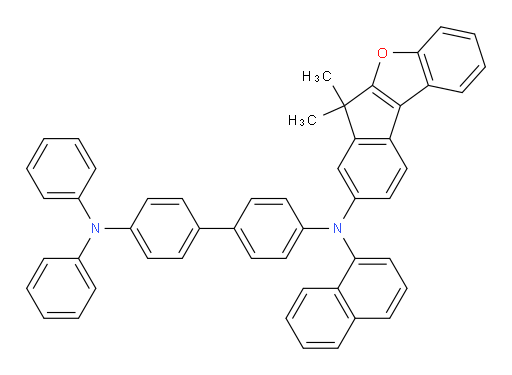 N4-(6,6-dimethyl-6H-indeno[2,1-b]benzofuran-8-yl)-N4-(naphthalen-1-yl)-N4',N4'-diphenyl-[1,1'-biphenyl]-4,4'-diamine