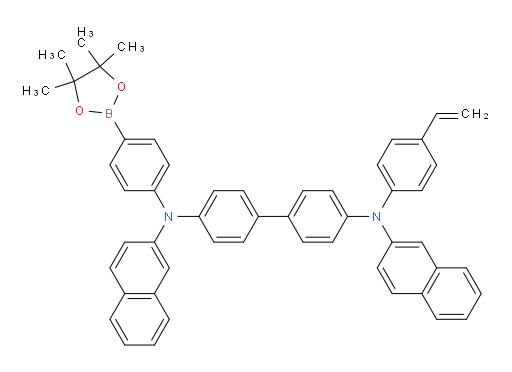 N4,N4'-di(naphthalen-2-yl)-N4-(4-(4,4,5,5-tetramethyl-1,3,2-dioxaborolan-2-yl)phenyl)-N4'-(4-vinylphenyl)-[1,1'-biphenyl]-4,4'-diamine