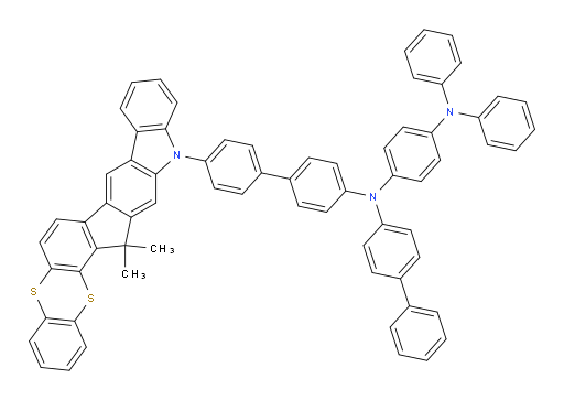 N1-([1,1'-biphenyl]-4-yl)-N1-(4'-(15,15-dimethylbenzo[5',6'][1,4]dithiino[2',3':4,5]indeno[2,1-b]carbazol-13(15H)-yl)-[1,1'-biphenyl]-4-yl)-N4,N4-diphenylbenzene-1,4-diamine