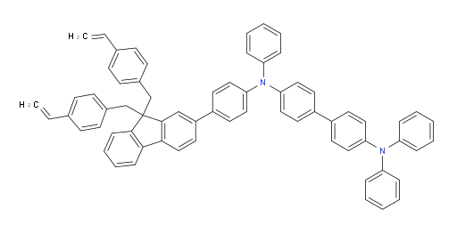 N4-(4-(9,9-bis(4-vinylbenzyl)-9H-fluoren-2-yl)phenyl)-N4,N4',N4'-triphenyl-[1,1'-biphenyl]-4,4'-diamine