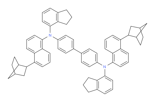 N4,N4'-bis(5-(bicyclo[2.2.1]heptan-2-yl)naphthalen-1-yl)-N4,N4'-bis(2,3-dihydro-1H-inden-4-yl)-[1,1'-biphenyl]-4,4'-diamine