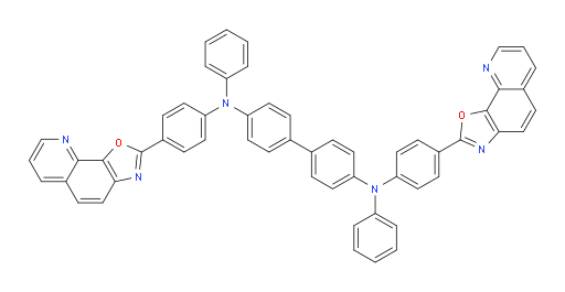 N4,N4'-bis(4-(oxazolo[4,5-h]quinolin-2-yl)phenyl)-N4,N4'-diphenyl-[1,1'-biphenyl]-4,4'-diamine