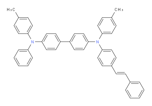 (E)-N4-phenyl-N4'-(4-styrylphenyl)-N4,N4'-di-p-tolyl-[1,1'-biphenyl]-4,4'-diamine