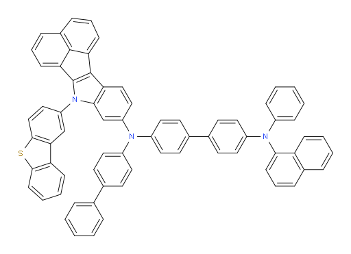 N4-([1,1'-biphenyl]-4-yl)-N4-(7-(dibenzo[b,d]thiophen-2-yl)-7H-acenaphtho[1,2-b]indol-9-yl)-N4'-(naphthalen-1-yl)-N4'-phenyl-[1,1'-biphenyl]-4,4'-diamine