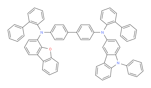 N4,N4'-di([1,1'-biphenyl]-2-yl)-N4-(dibenzo[b,d]furan-4-yl)-N4'-(9-phenyl-9H-carbazol-3-yl)-[1,1'-biphenyl]-4,4'-diamine