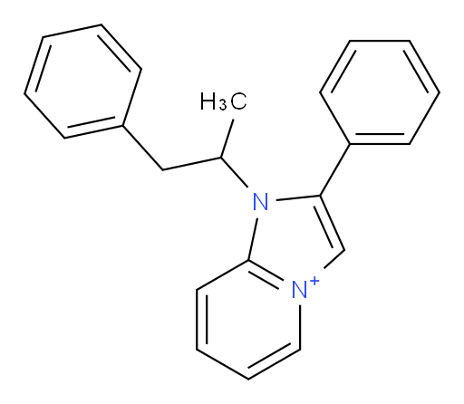 2-phenyl-1-(1-phenylpropan-2-yl)-1H-imidazo[1,2-a]pyridin-4-ium