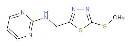 N-((5-(methylthio)-1,3,4-thiadiazol-2-yl)methyl)pyrimidin-2-amine