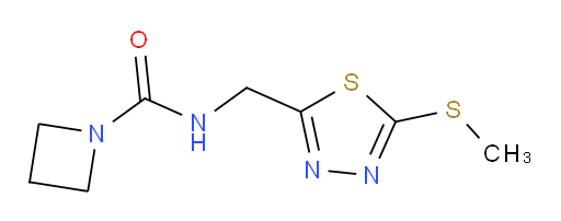 N-((5-(methylthio)-1,3,4-thiadiazol-2-yl)methyl)azetidine-1-carboxamide