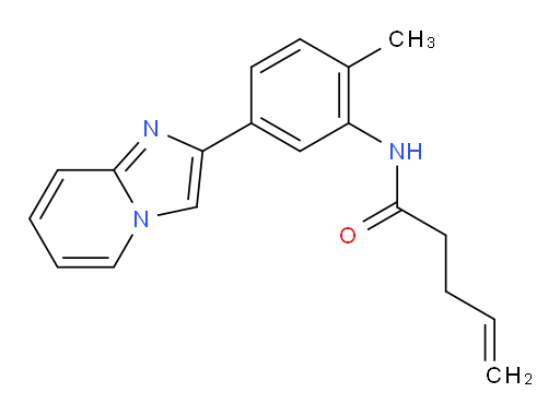 N-(5-(imidazo[1,2-a]pyridin-2-yl)-2-methylphenyl)pent-4-enamide