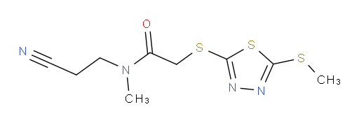 N-(2-cyanoethyl)-N-methyl-2-((5-(methylthio)-1,3,4-thiadiazol-2-yl)thio)acetamide