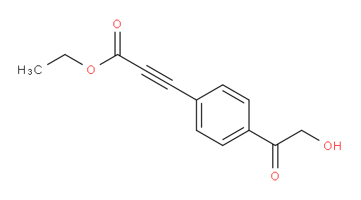 ethyl 3-(4-(2-hydroxyacetyl)phenyl)propiolate
