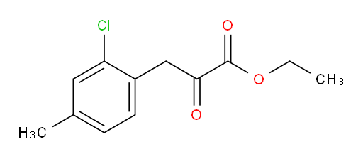 ethyl 3-(2-chloro-4-methylphenyl)-2-oxopropanoate