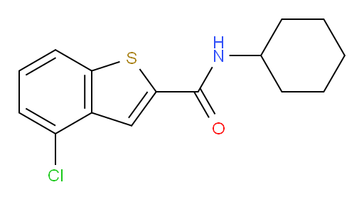 4-chloro-N-cyclohexylbenzo[b]thiophene-2-carboxamide