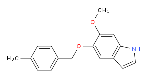 6-methoxy-5-((4-methylbenzyl)oxy)-1H-indole
