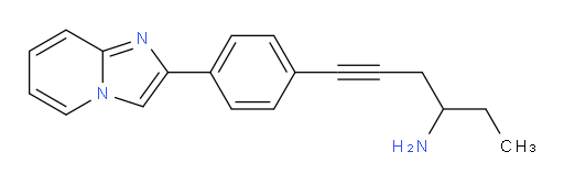 6-(4-(imidazo[1,2-a]pyridin-2-yl)phenyl)hex-5-yn-3-amine