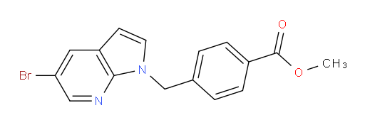 methyl 4-((5-bromo-1H-pyrrolo[2,3-b]pyridin-1-yl)methyl)benzoate